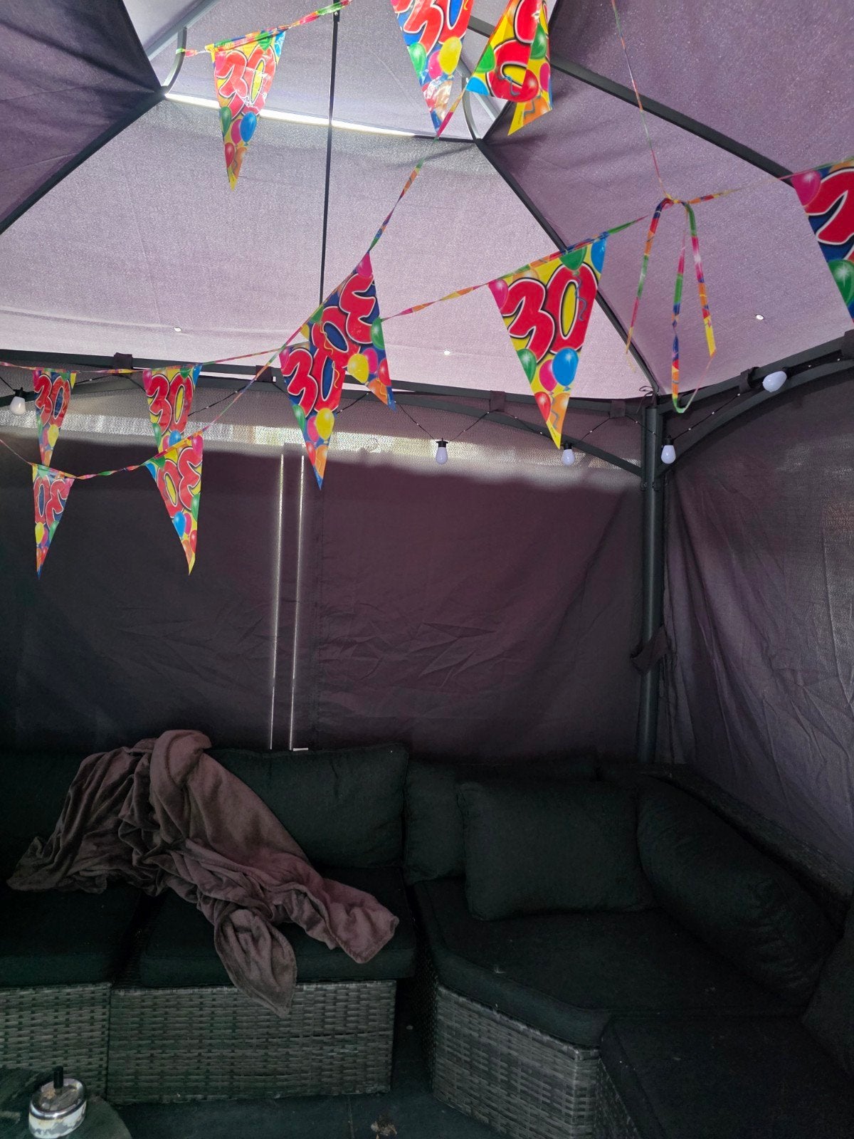 Partytent/paviljoen - Slechts 2 maanden oud!, Tuin en Terras, Partytent, Zo goed als nieuw, 4 tot 6 meter, 5 tot 8 meter