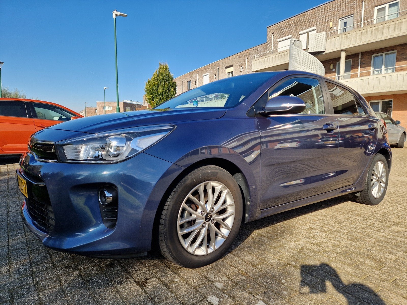 Kia Rio 1.0 T-gdi 120pk !!  Dynamic line 2018 Blauw, 450 kg, Blauw, Origineel Nederlands, Handgeschakeld