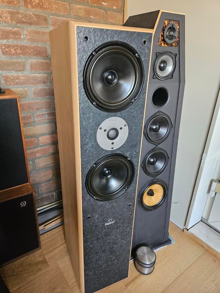 Magnat vector 55 geüpdatet met vifa!, Audio, Tv en Foto, Luidsprekers, Ophalen of Verzenden, 120 watt of meer, Front, Rear of Stereo speakers