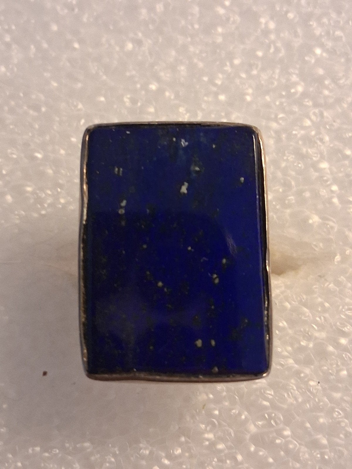 Zilveren ring met Lapis lazuli steen -- ringmaat 17, Nieuw, Ophalen of Verzenden, 17 tot 18, Dame