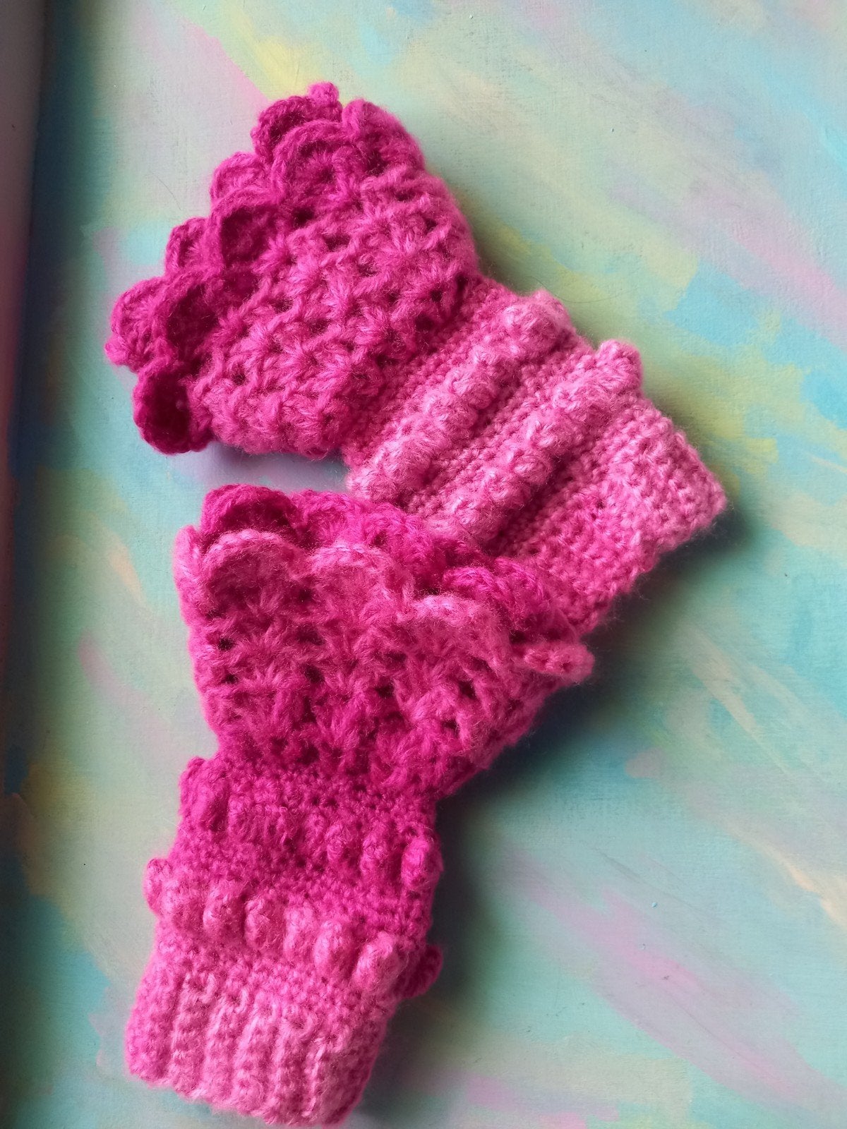 polswarmer/vingerloze handschoen., Handgemaakt, Ophalen of Verzenden, Nieuw, Handschoenen