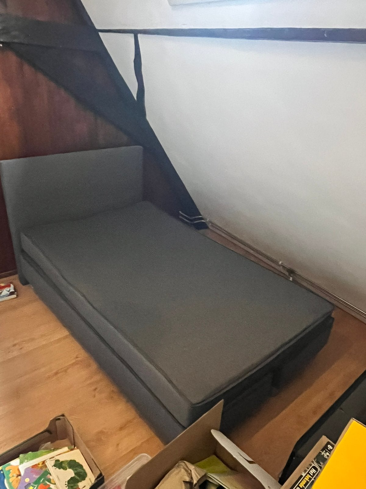 GRATIS Boxspring 120x200, Huis en Inrichting, Ophalen, Zo goed als nieuw, Twijfelaar, 120 cm