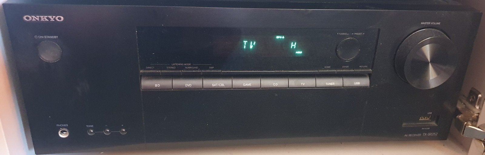 Onkyo TX-SR252 AV Receiver - Zo goed als nieuw, Audio, Tv en Foto, Versterkers en Receivers, Ophalen, Zo goed als nieuw, 120 watt of meer