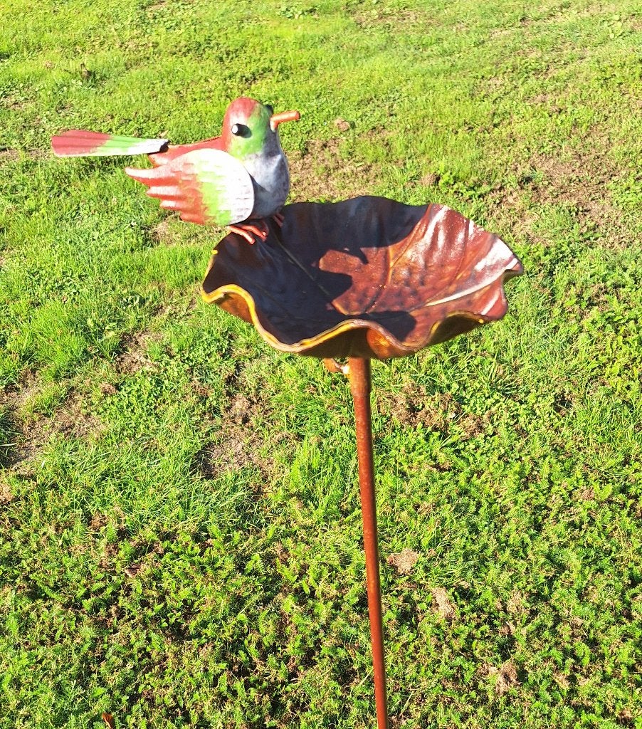 Nieuw metalen vogelbadje, Tuin en Terras, Verzenden, Nieuw