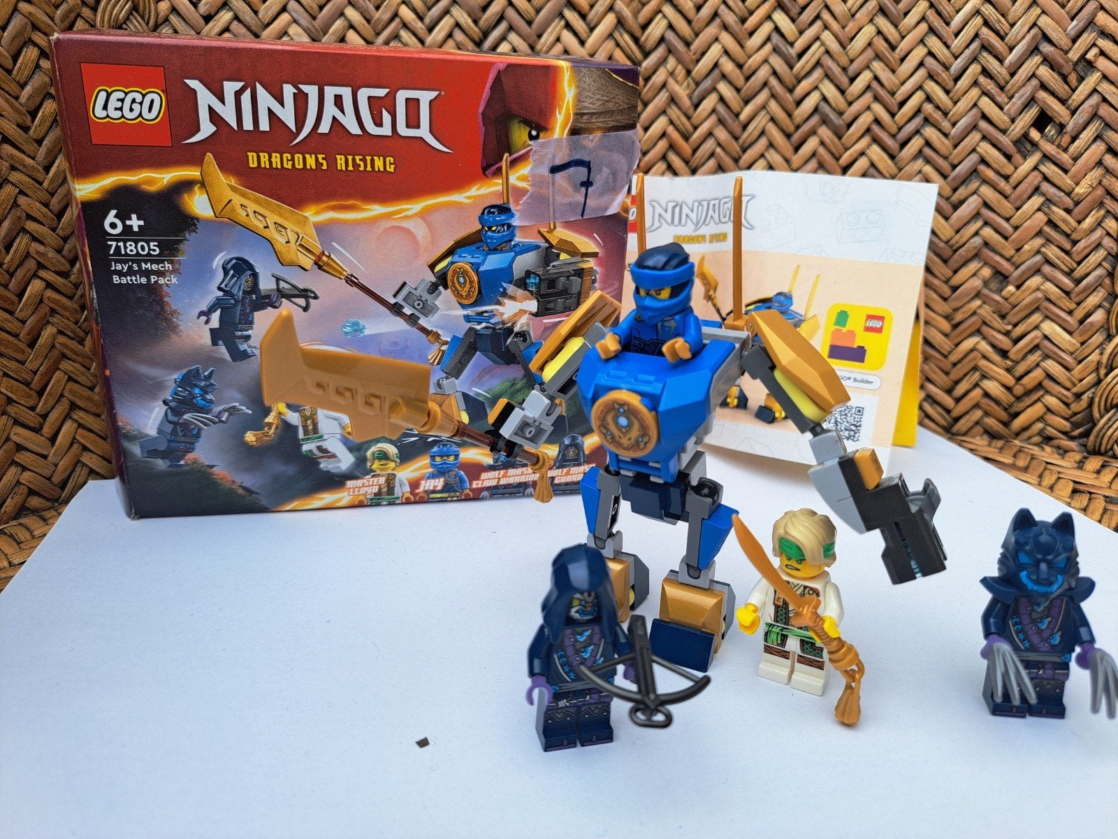 Lego Ninjago Jay's Mech Battle Pack 71805, Lego, Ophalen of Verzenden, Zo goed als nieuw, Inclusief minifiguren