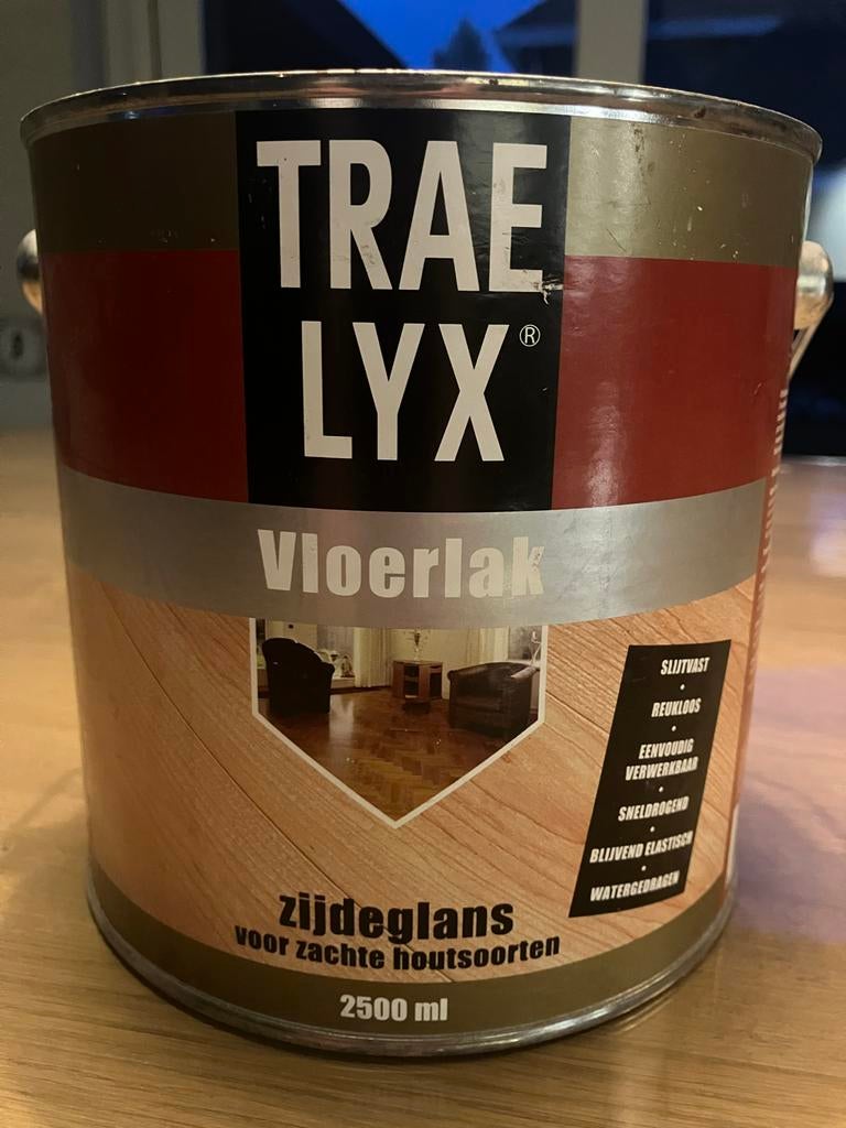 TRAELYX Vloerlak zijdeglans 2500 ml, Overige kleuren, Nieuw, Ophalen of Verzenden, Lak