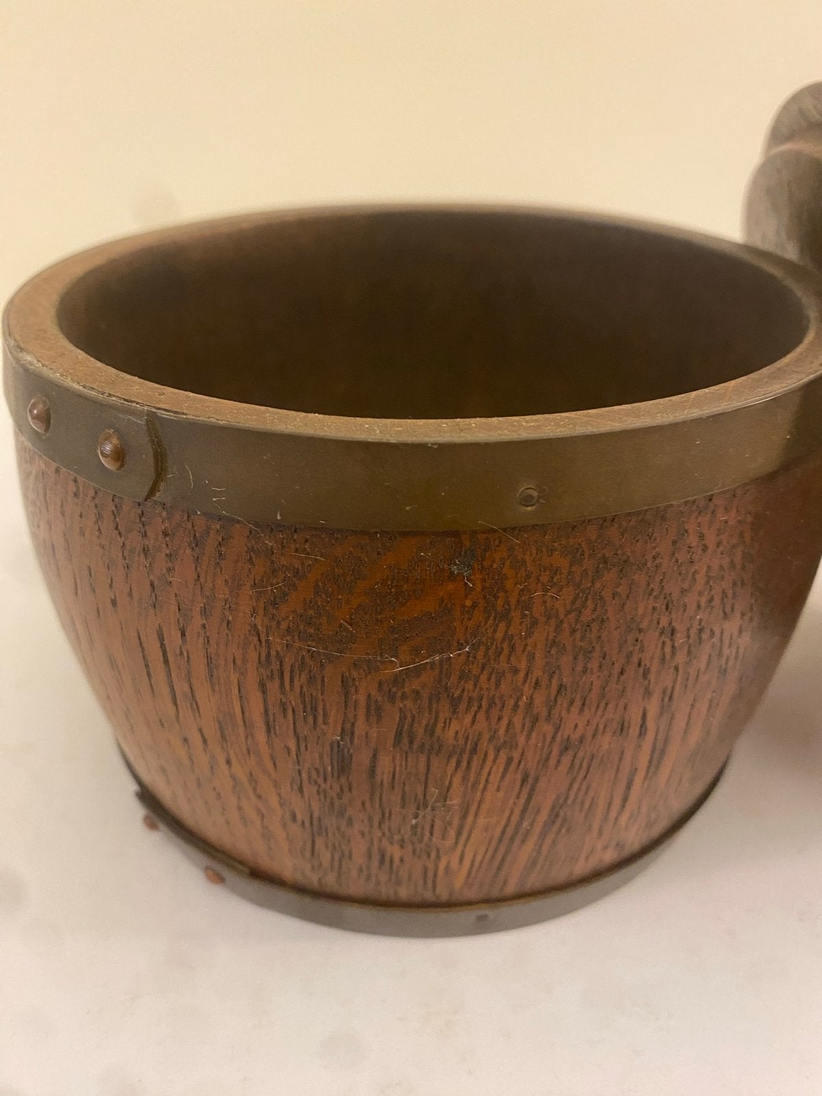 Antiek houten tonnetje met deksel, Ophalen of Verzenden