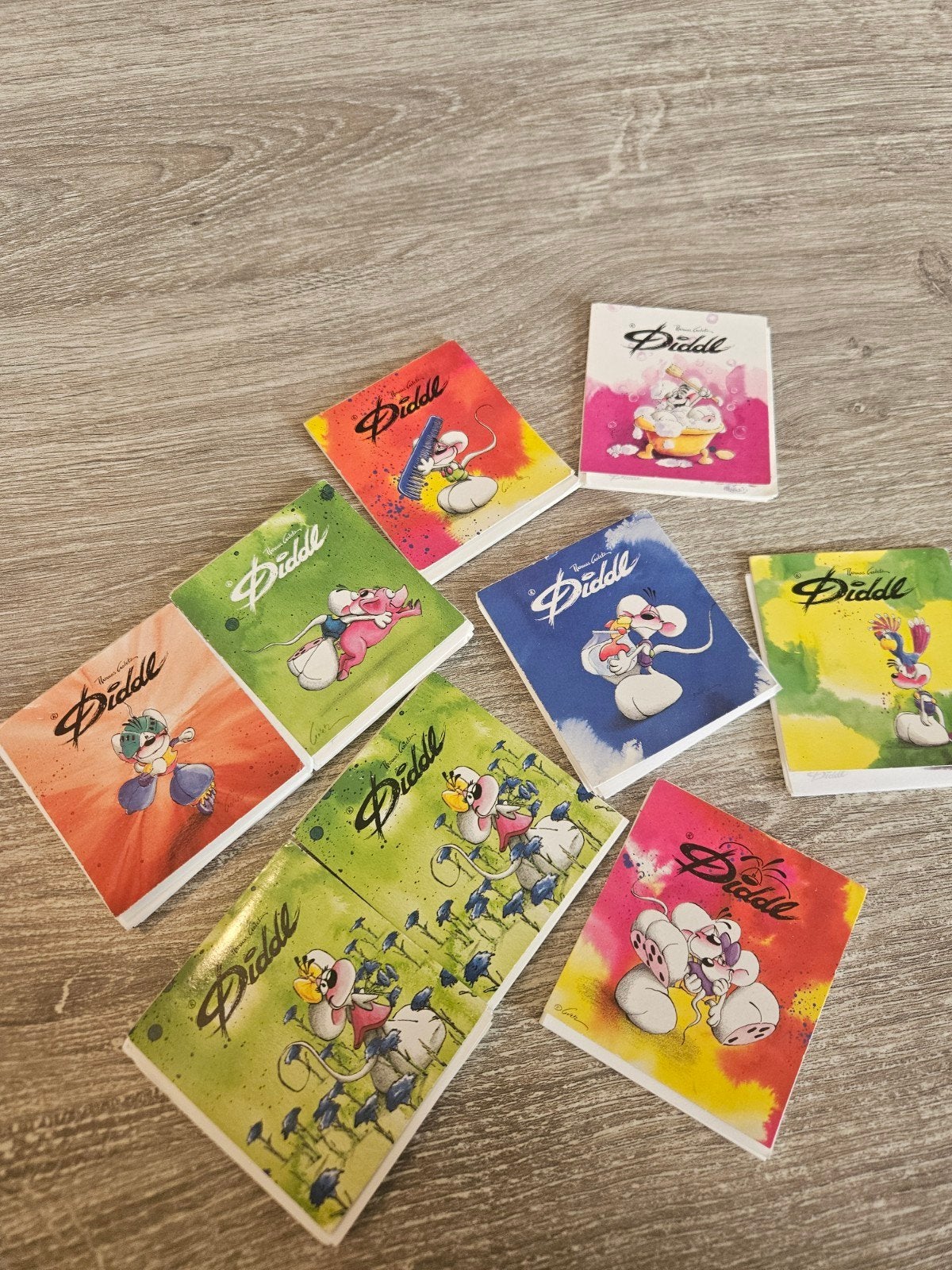 Diddl kleine blokjes 9x, Verzamelen, Ophalen of Verzenden, Gebruikt