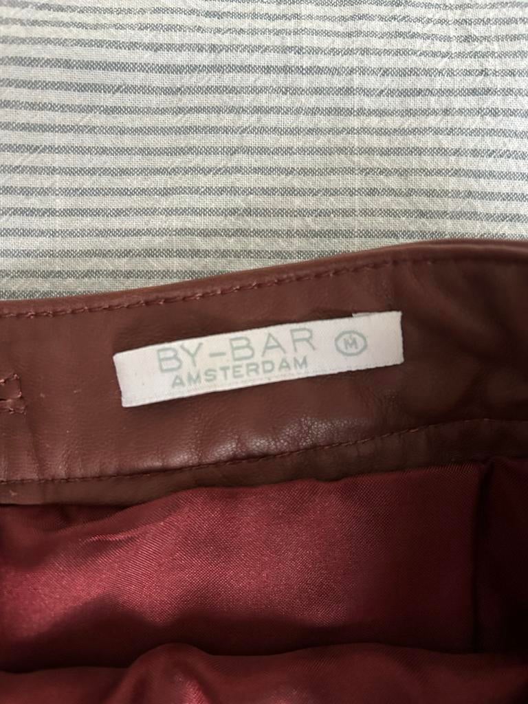 Leren Rok Maat M, kleur bruin, merk BY-BAR, Maat 38/40 (M), Bruin, Ophalen of Verzenden, Zo goed als nieuw