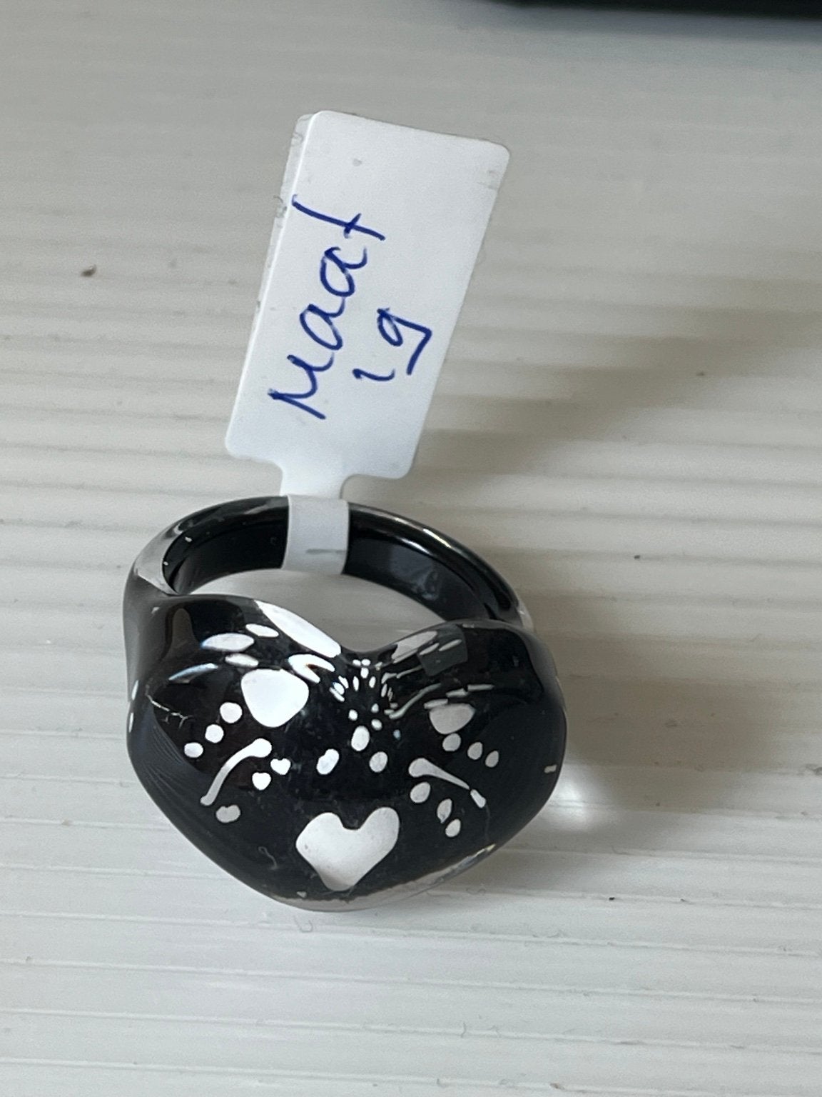 Midnight Heart Whisper ring, Ophalen of Verzenden, Nieuw, 18 tot 19, Dame of Heer