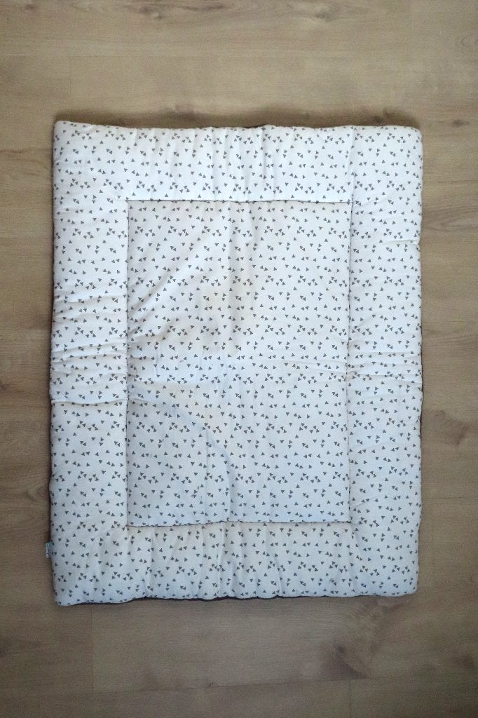Boxkleed Parklegger Grijs Bruin Ukje (4702), Kinderen en Baby's, Boxen, Ophalen of Verzenden, Gebruikt, Rechthoekig, Boxkleed