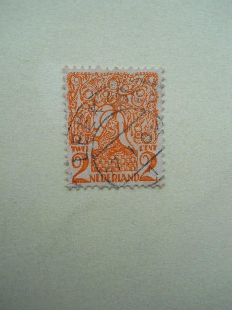 Nederland 1923 De Leeuw en Rijkswapen Nvph.111 stempel Leek, Ophalen of Verzenden, T/m 1940, Gestempeld