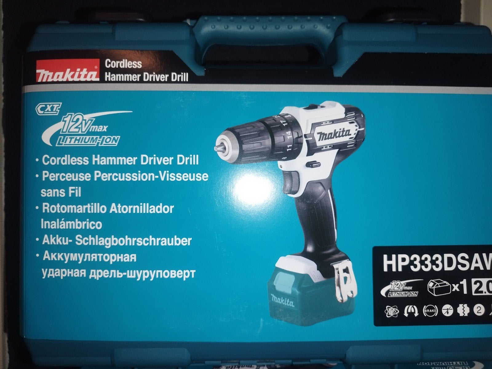 Nieuwe Makita HP333DSAW Klopboormachine in koffer, Nieuw, Ophalen of Verzenden, Boor- en Schroefmachine, Minder dan 400 watt