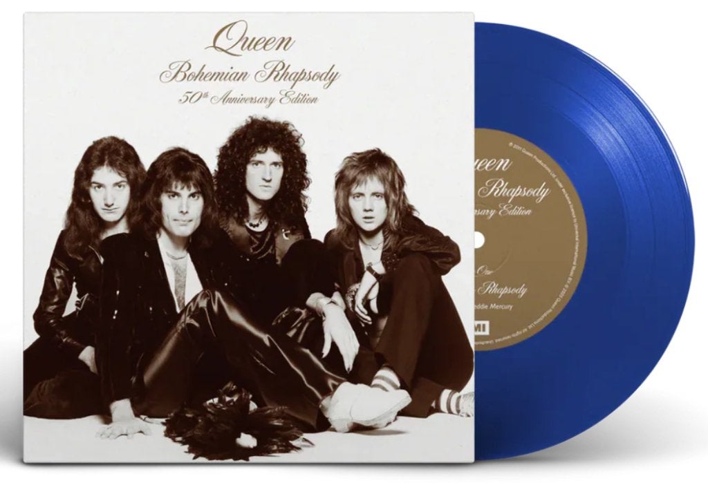 Vinyl Single Queen Bohemian Rhapsody Limited 50th BLUE NIEUW, Colored vinyl, 7 inch, Ophalen of Verzenden, Nieuw in verpakking