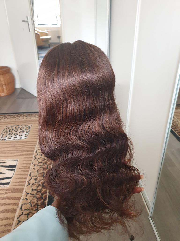 100%Real Remy Echt haar pruik Human hair wig 13x4 lace front, Ophalen of Verzenden, Nieuw, Pruik of Haarverlenging