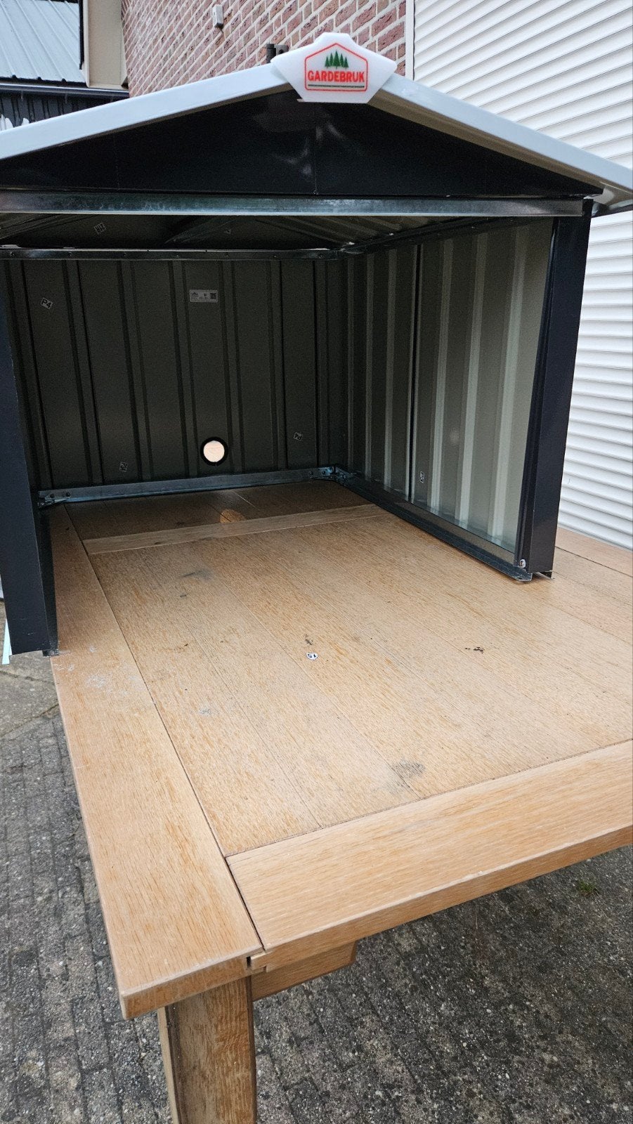 Huisje voor robotmaaier is nieuw75x85x48- Gardebruk, Ophalen, Nieuw, Meer dan 25 cm