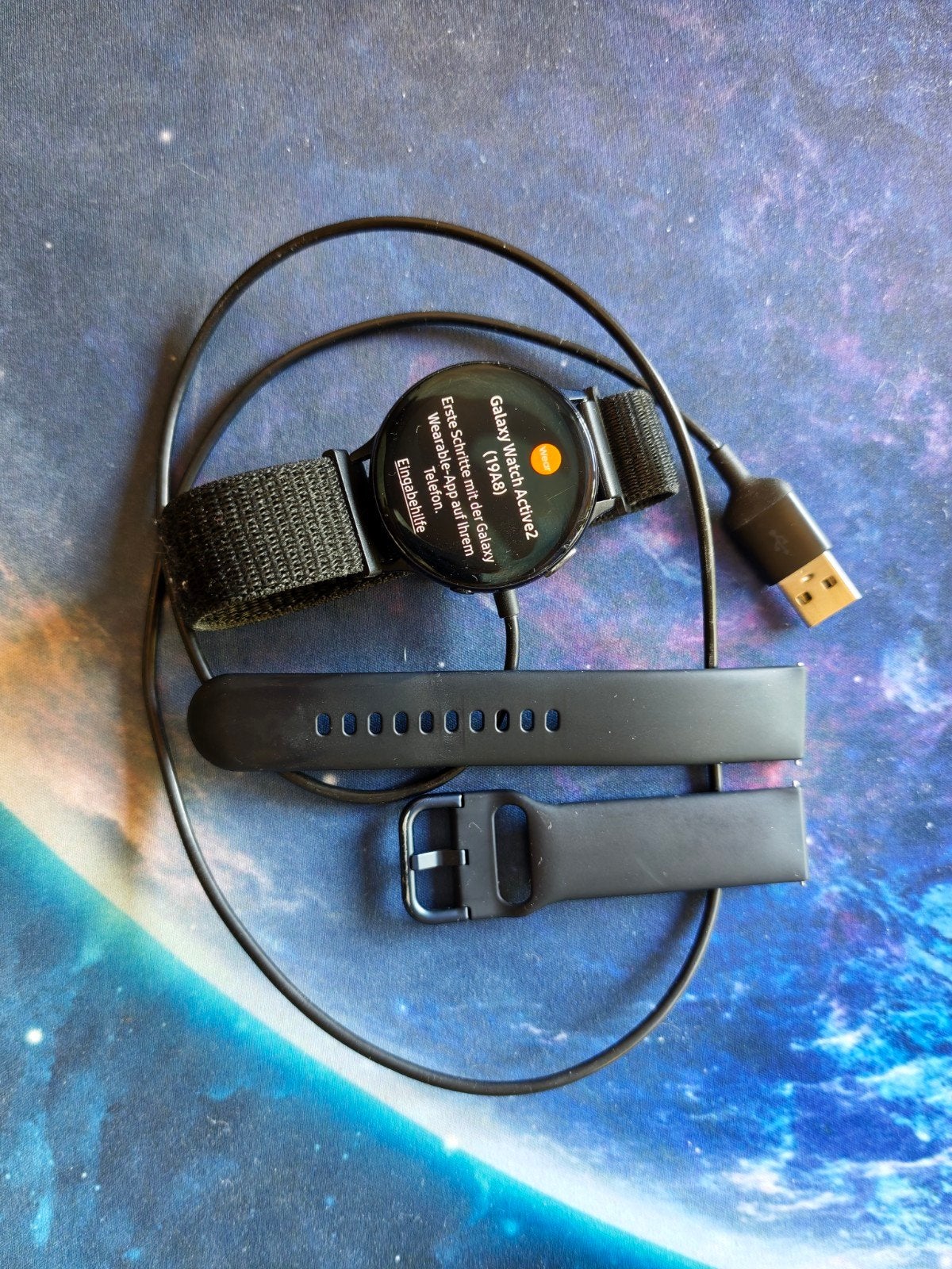 Samsung Galaxy Watch Active2 met extra bandjes, Gebruikt, Verzenden, Zwart, Samsung