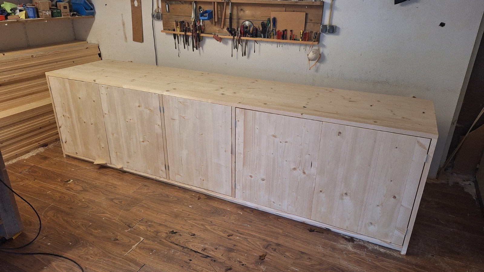 Keukenblok van terug gedroogd en geschaafd steigerhout, Huis en Inrichting, Ophalen, Nieuw
