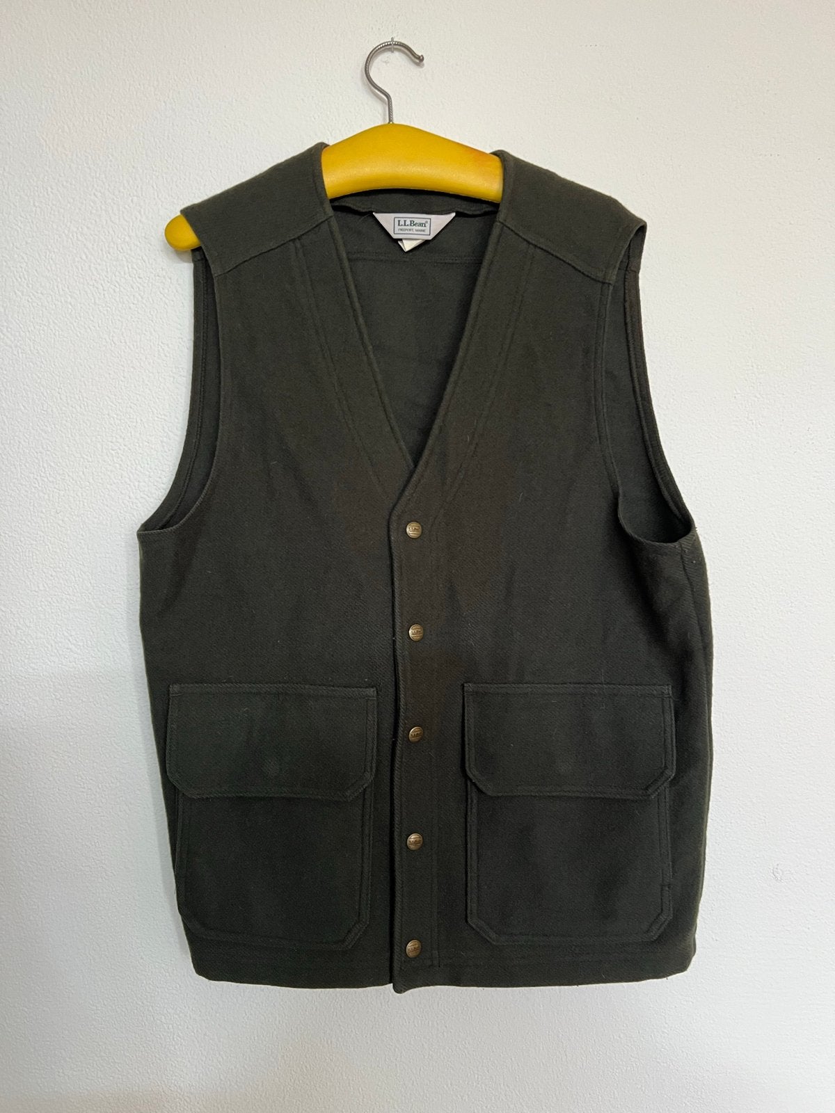 LL Bean Wollen Vest Heren Maat M - Made in USA, Kleding | Heren, Ophalen of Verzenden, Zo goed als nieuw