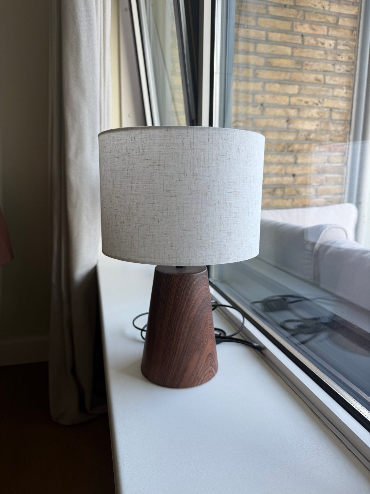 Tafellamp Finne Leen Bakker 37xØ23 cm, Ophalen, Nieuw, Kunststof, Minder dan 50 cm