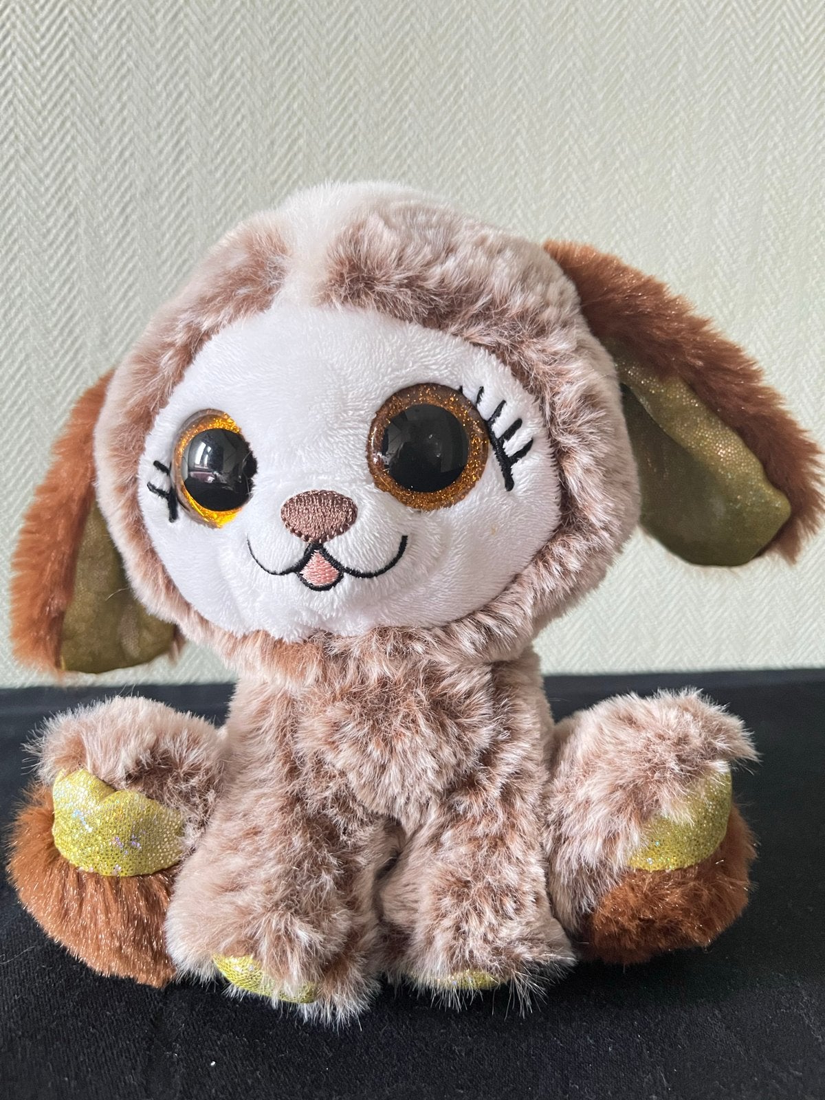 Schattige Bauer knuffel hondje met grote ogen, Overige merken, Zo goed als nieuw, Klein (minder dan 20 cm), Bruin