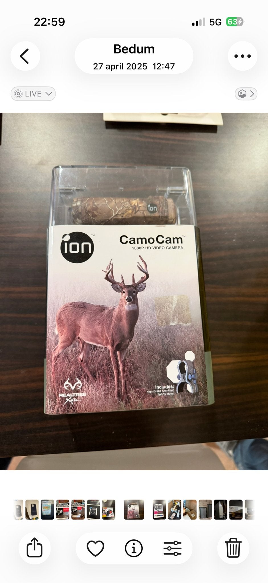Ion CamoCAM 1080p HD Videocamera Wildcamera, Overige merken, Full HD, Nieuw, Geheugenkaart