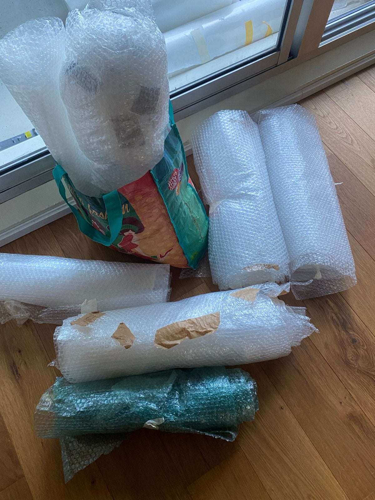Bubbeltjesplastic - 3 tot 4 rollen voor verhuizing, Gebruikt, 60 cm of meer, Overige typen, Ophalen of Verzenden