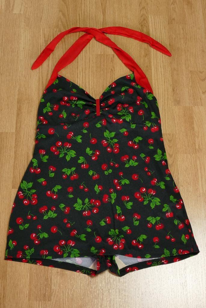50s retro zwempak | Pinup Couture | 3XL | zwart/rood, Kleding | Dames, Verzenden, Zwart, Pinup Couture, Badpak