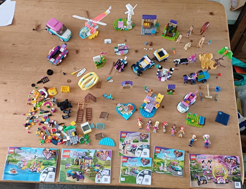Lego Friends: 5 Complete Sets met Boekjes, Gebruikt, Compleet, Lego, Friends