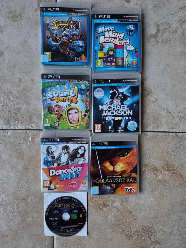 PS3 Games Bundel: Medieval Moves, Michael Jackson, DanceStar, Spelcomputers en Games, Games | Sony PlayStation 3, Gebruikt, Overige genres