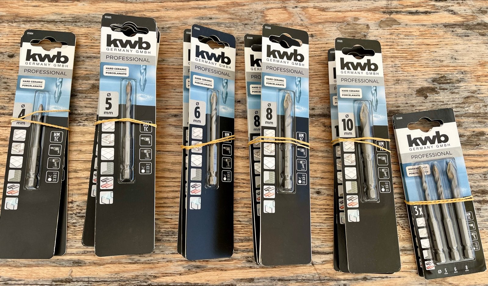 KWB Professional Boorsets voor Harde Materialen (Nieuw)