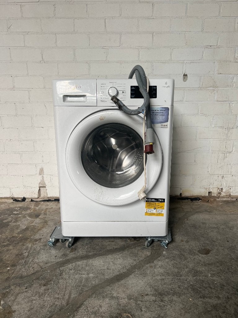 Whirlpool 7 kg wasmachine met FreshCare+ en 6th Sense, Gebruikt, Ophalen of Verzenden, Voorlader, 85 tot 90 cm