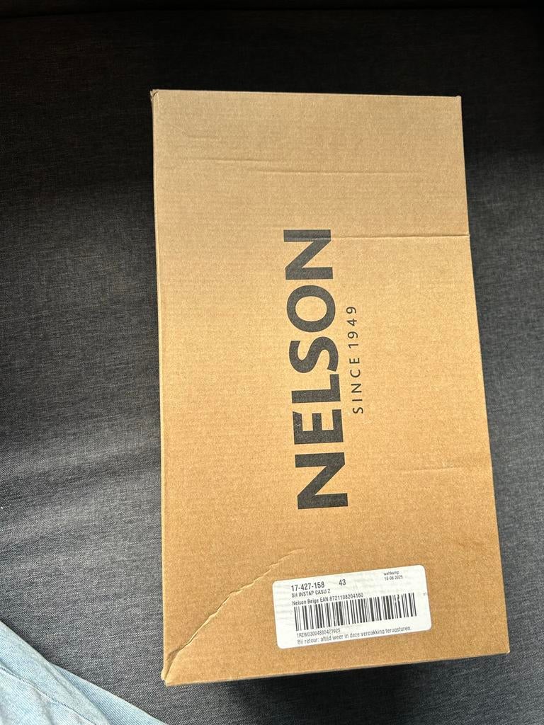 Nelson Instappers Maat 43 - Nieuw in Doos, Kleding | Dames, Schoenen, Ophalen of Verzenden, Nieuw, Grijs, Instappers