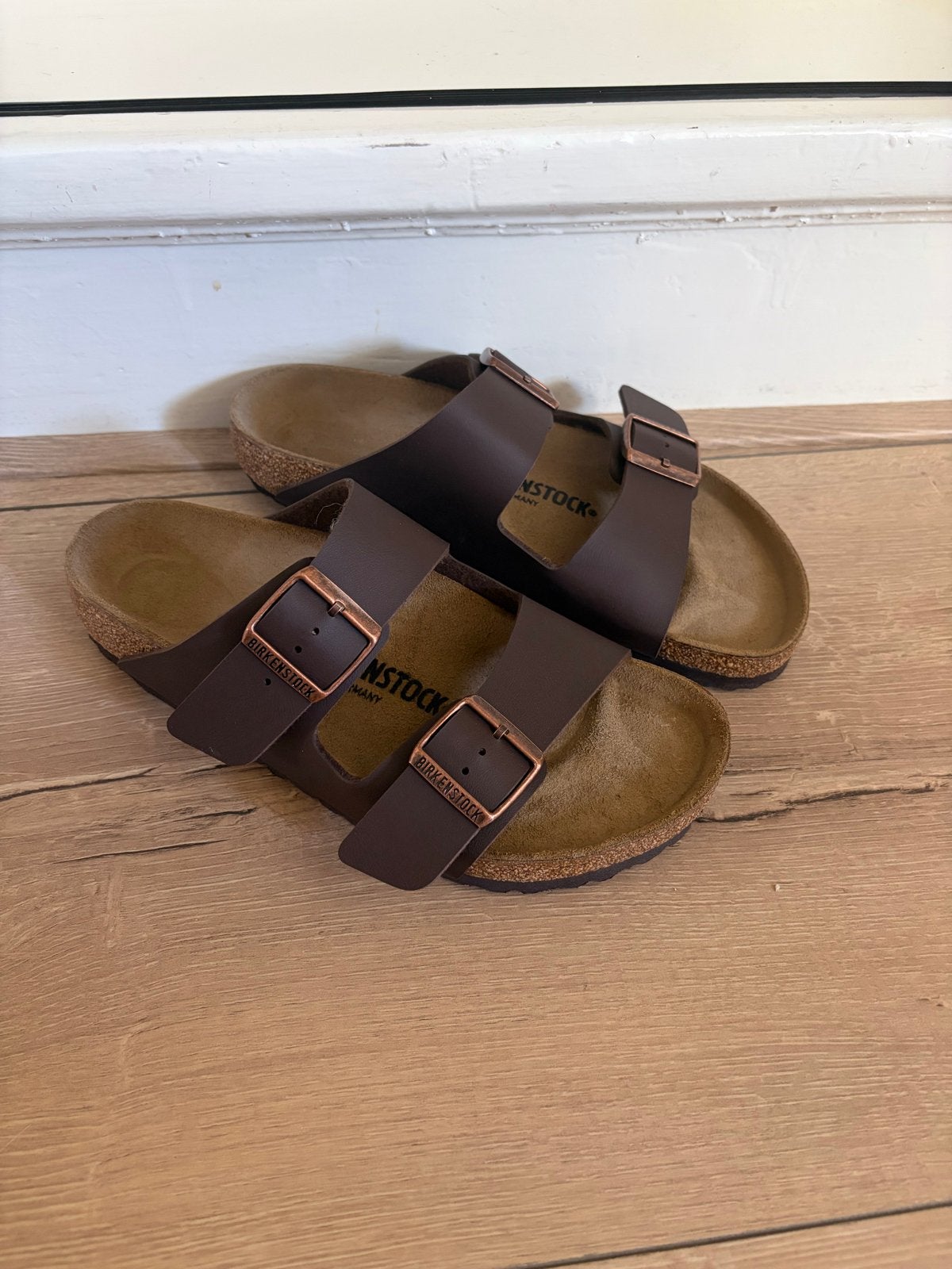 Birkenstock Arizona mokka sandalen - Maat 39 (small), Bruin, Nieuw, Sandalen of Muiltjes, Ophalen of Verzenden