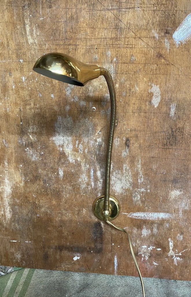 Leuke Vintage Wandlamp - retro design schelplamp Cobralamp, Huis en Inrichting, Lampen | Wandlampen, Met schakelaar, Gebruikt