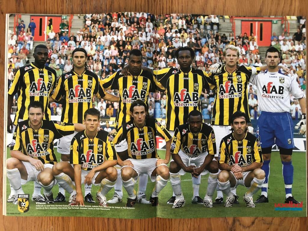 Mooie poster Vitesse Arnhem seizoen 2007/2008 - VI, Ophalen of Verzenden, Zo goed als nieuw, Vitesse, Poster, Plaatje of Sticker
