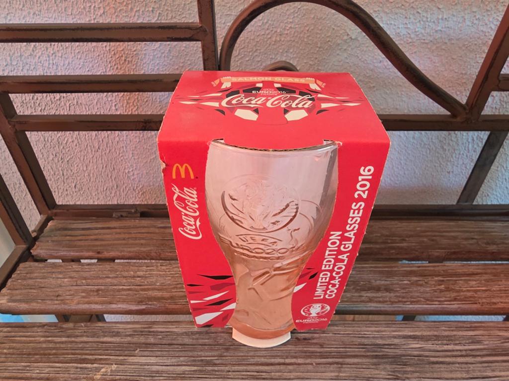 Coca-Cola glas Uefa Euro Ek voetbal 2016 Nieuw, Verzamelen, Ophalen, Nieuw, Frisdrankglas