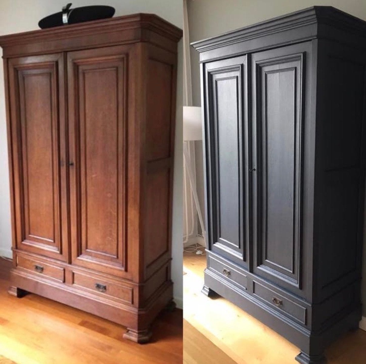 Gerestylde Antieke Kast - Midnight Blue, Ophalen