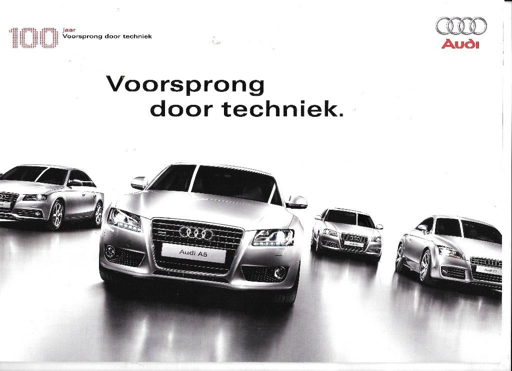 AUDI "100 jaar voorsprong door techniek", Boeken, Ophalen of Verzenden, Zo goed als nieuw, Audi