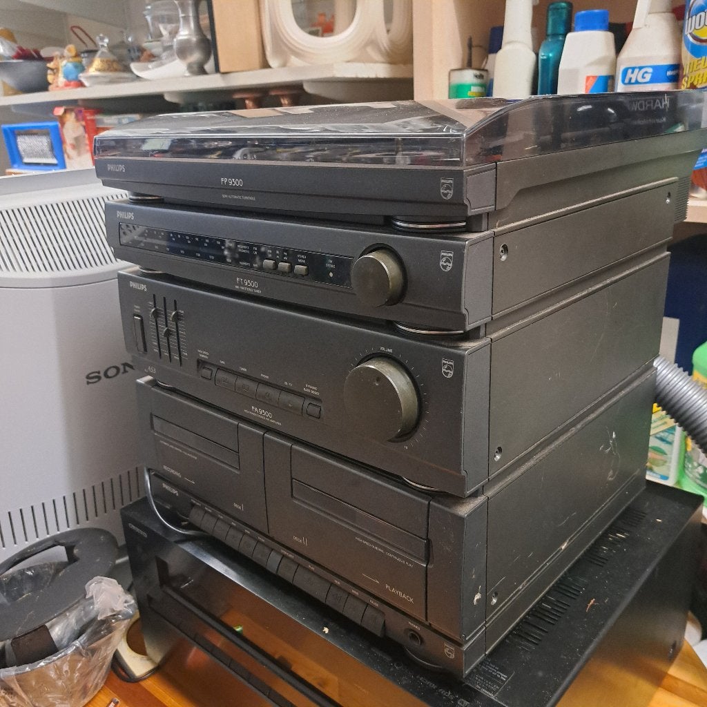 Stereo toren phillips, Ophalen, Gebruikt, Cassettedeck, Philips