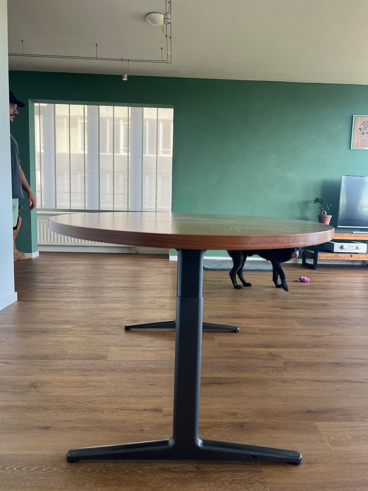 Ovale bureau of eettafel - 220x100 cm, Ophalen, Gebruikt