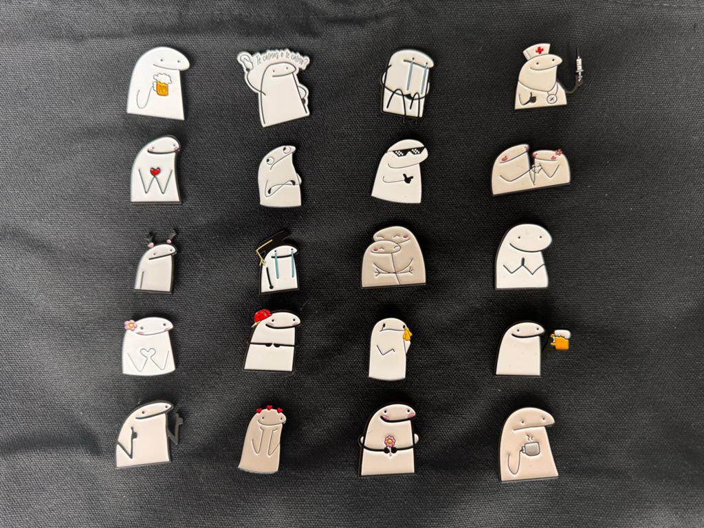 Grappige zwarte stevige tas met 20 stuks emoji pins, Ophalen of Verzenden, Nieuw, Zwart, Shopper