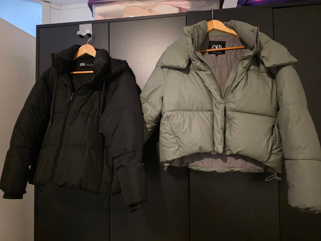 Dames jas van ZARA, Kleding | Dames, Jassen | Winter, Ophalen, Zo goed als nieuw, Zwart