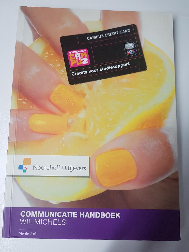 Communicatie handboek Wil Michels, Zo goed als nieuw, Noordhoff Uitgevers, Alpha, HBO