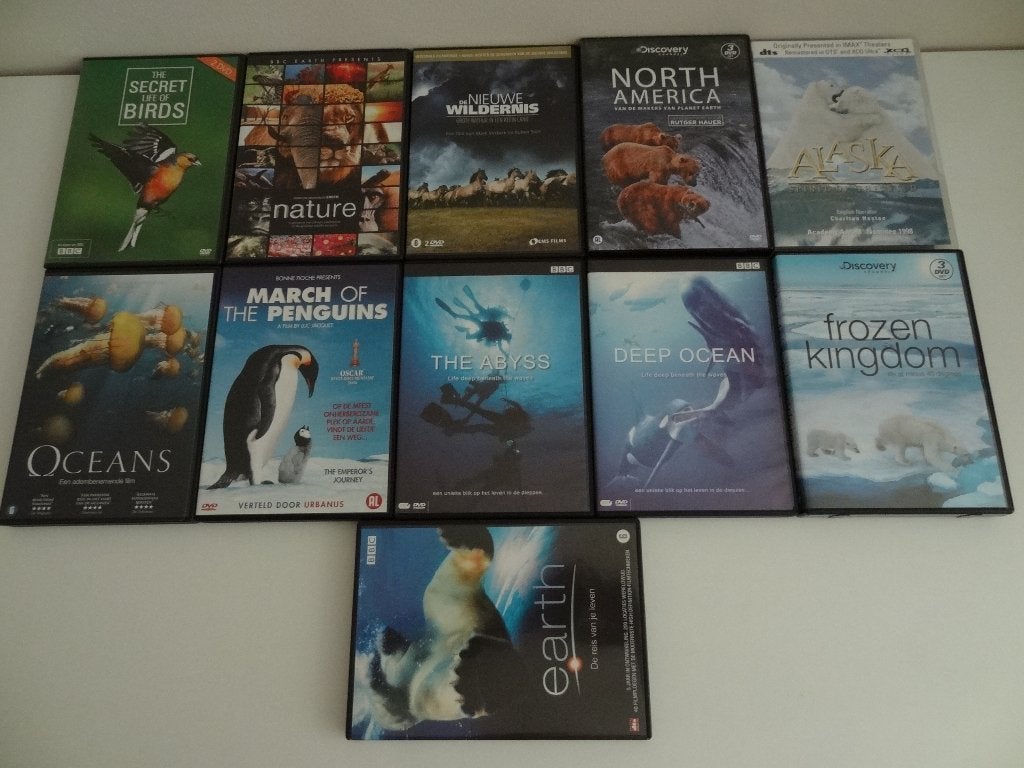 Diverse dvd's natuurfilms, Cd's en Dvd's, Dvd's | Documentaire en Educatief, Zo goed als nieuw, Natuur, Alle leeftijden, Ophalen
