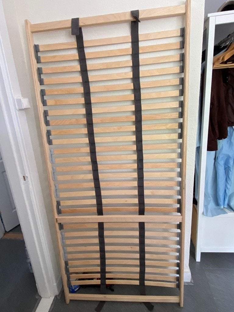 Matras en lattenbodem ikea, Ophalen, Zo goed als nieuw, Eenpersoons