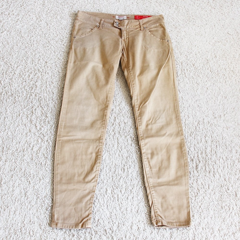 Mooie Bruine MET Broek Super Skinny (Maat 27|XS) - 87 € 35,-, Ophalen of Verzenden, Zo goed als nieuw, W27 (confectie 34) of kleiner