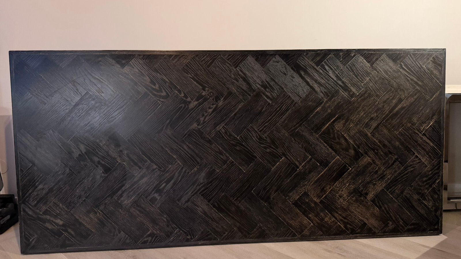 Richmond Interiors Blackbone Silver eettafel, Gebruikt, Luxe, 200 cm of meer, 50 tot 100 cm