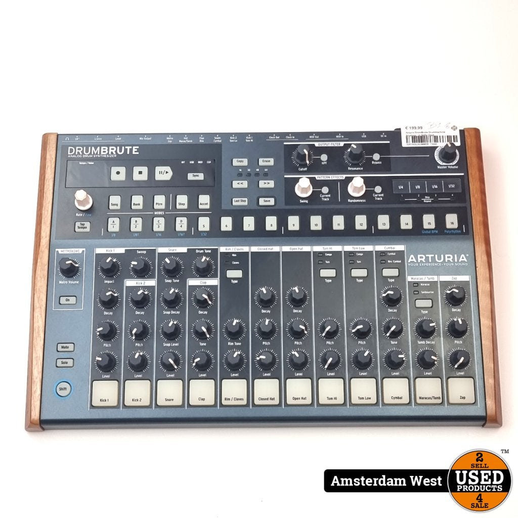 Arturia DrumBrute Drummachine Analoog | In Nette Staat, Muziek en Instrumenten, Drumcomputers, Arturia, Gebruikt, Support@arturia.com