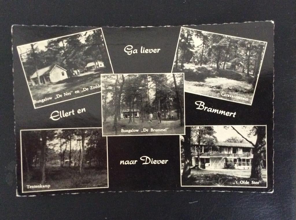 Diever, Ga liever naar Diever, Ellert en Brammert, Verzamelen, Ophalen of Verzenden, 1960 tot 1980, Gelopen, Drenthe